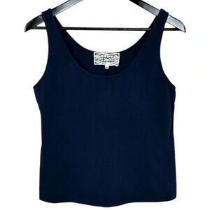 Pink Martini, navy tank.